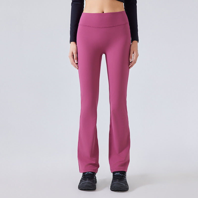 L3350# Women Fleece Bell Botton Pants