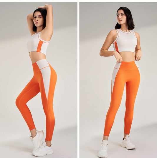 L3383#  Women Yoga Tank Pants Set