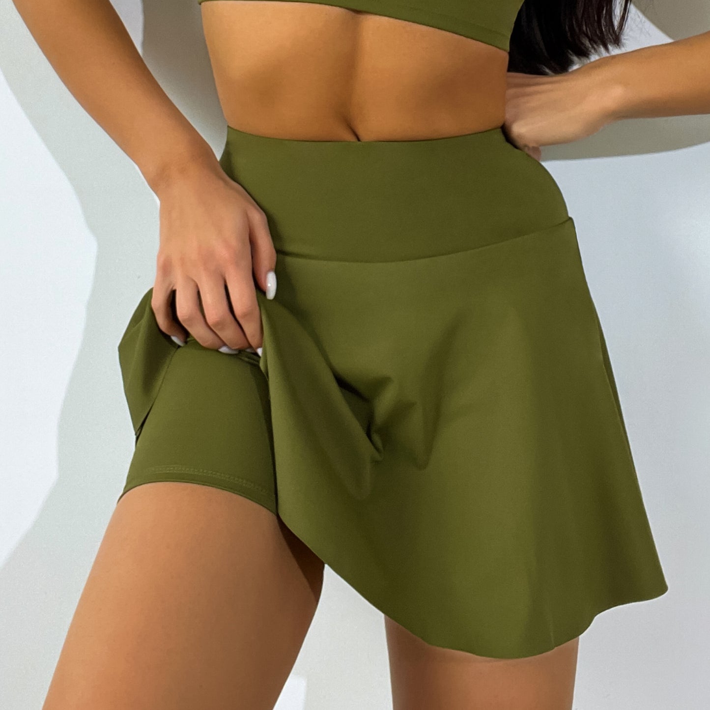 151# AL Yoga Vest Skirts Set