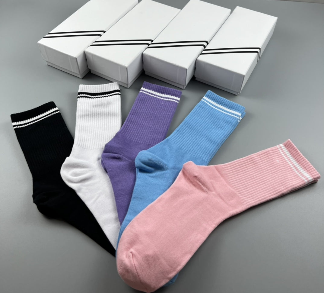 564# A Unisx Cotton Socks 5Pairs/Set