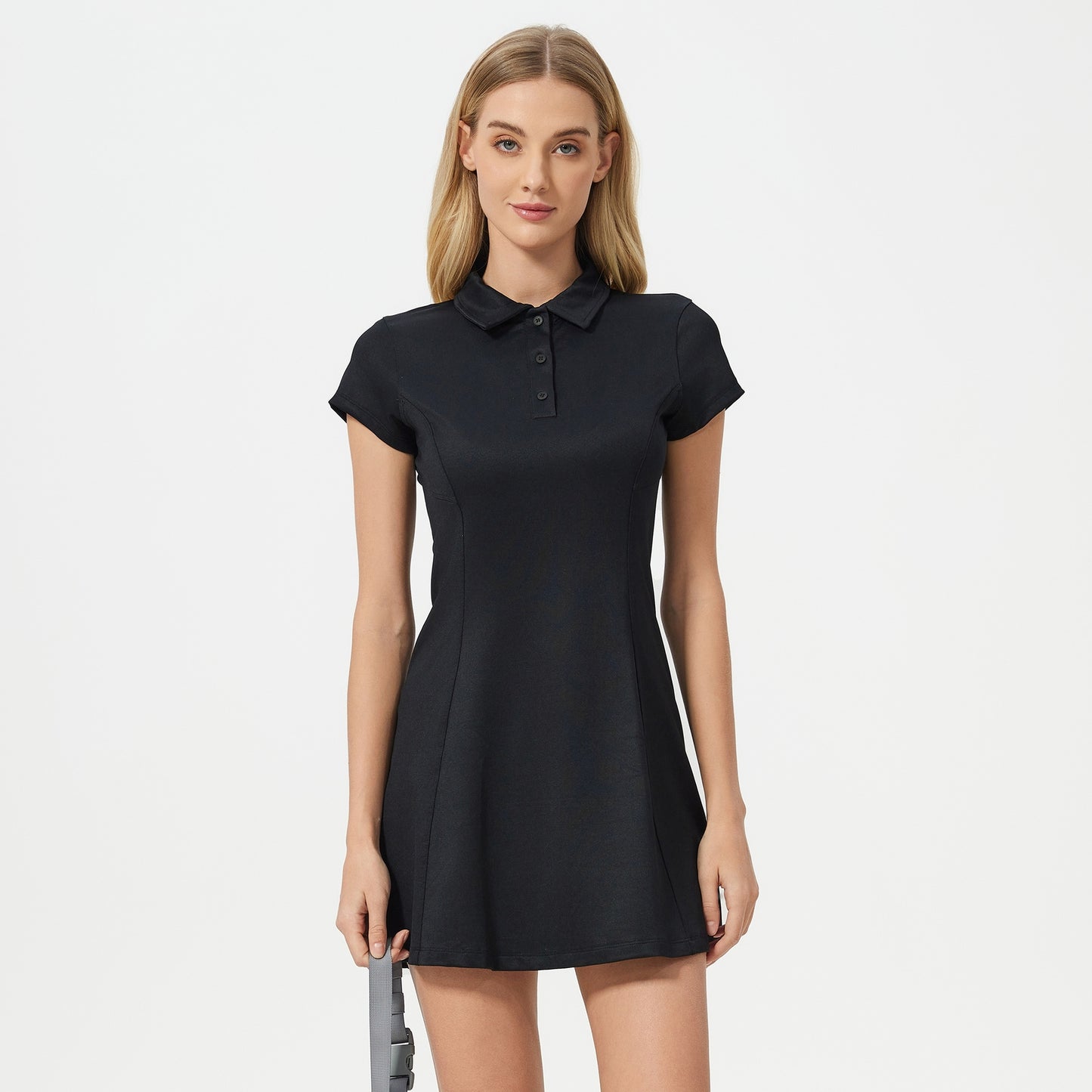 L4092#  Women Polo Neck Dress