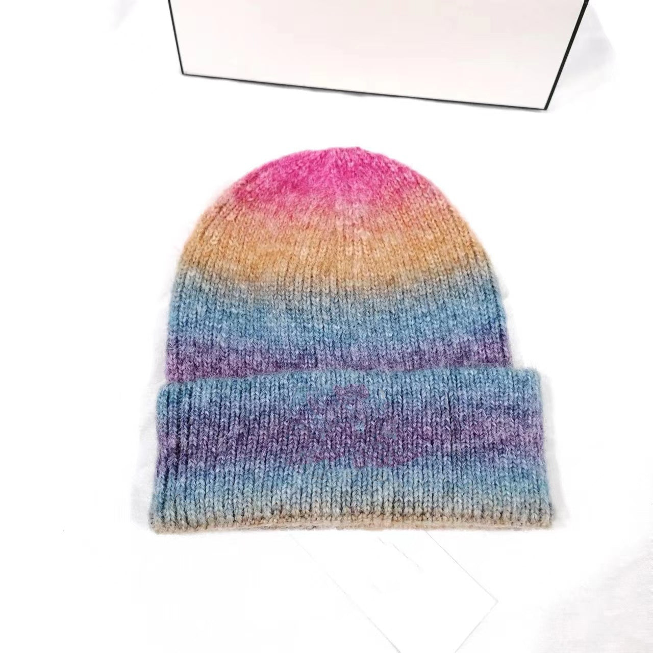 E0878# tie-dye knitted hat