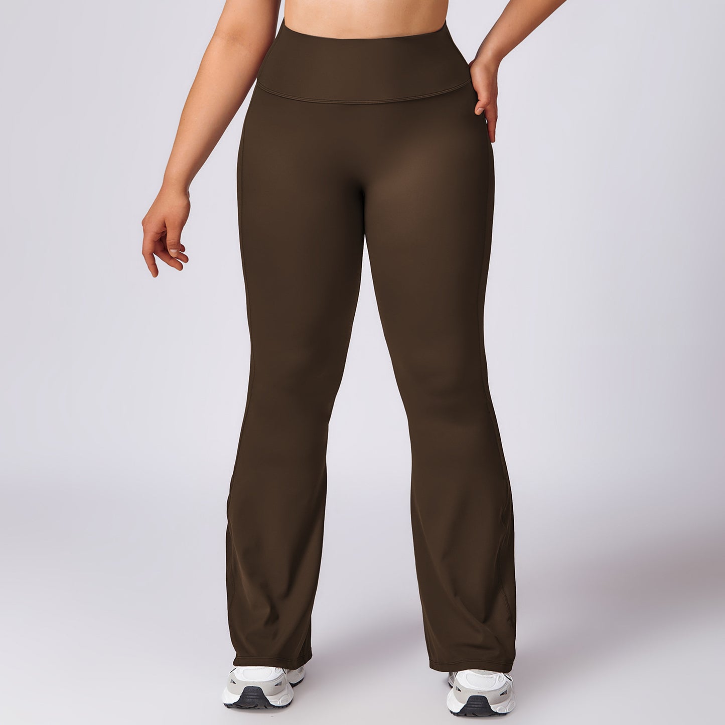 L3057# Women Large Size Yoga Bell Botton Pants