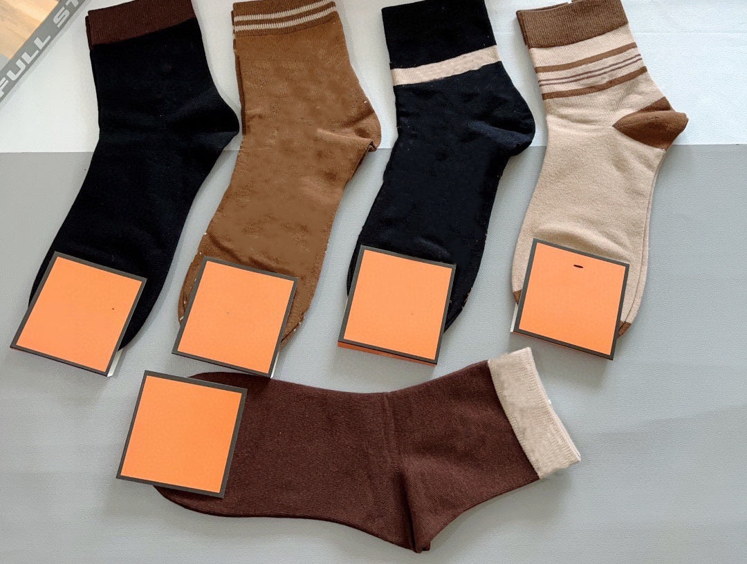 E3766# Unisex Socks 5Pairs/Set