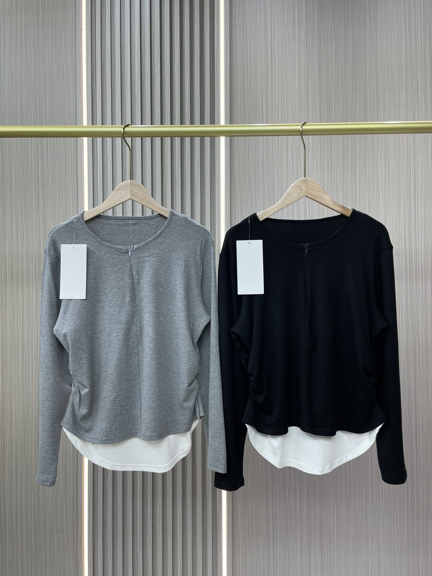 L3279#  Women Long Sleeve Shirts 2pcs/lot