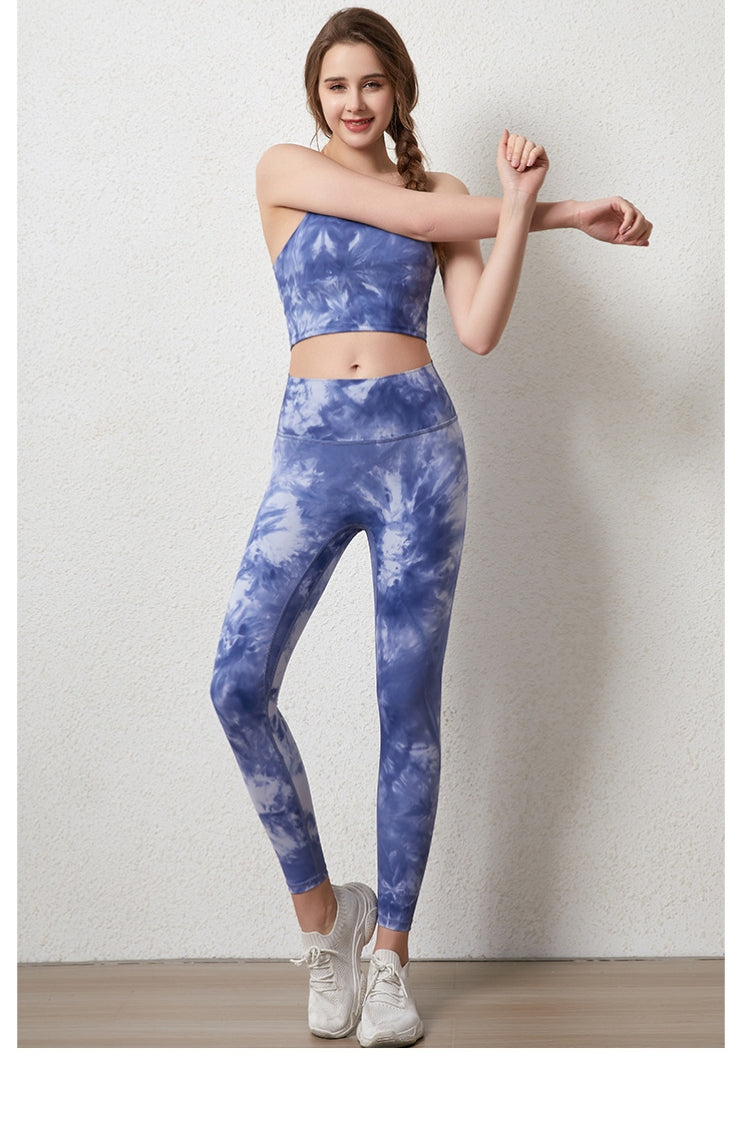 L4082#  Women Yoga Bra pants Set