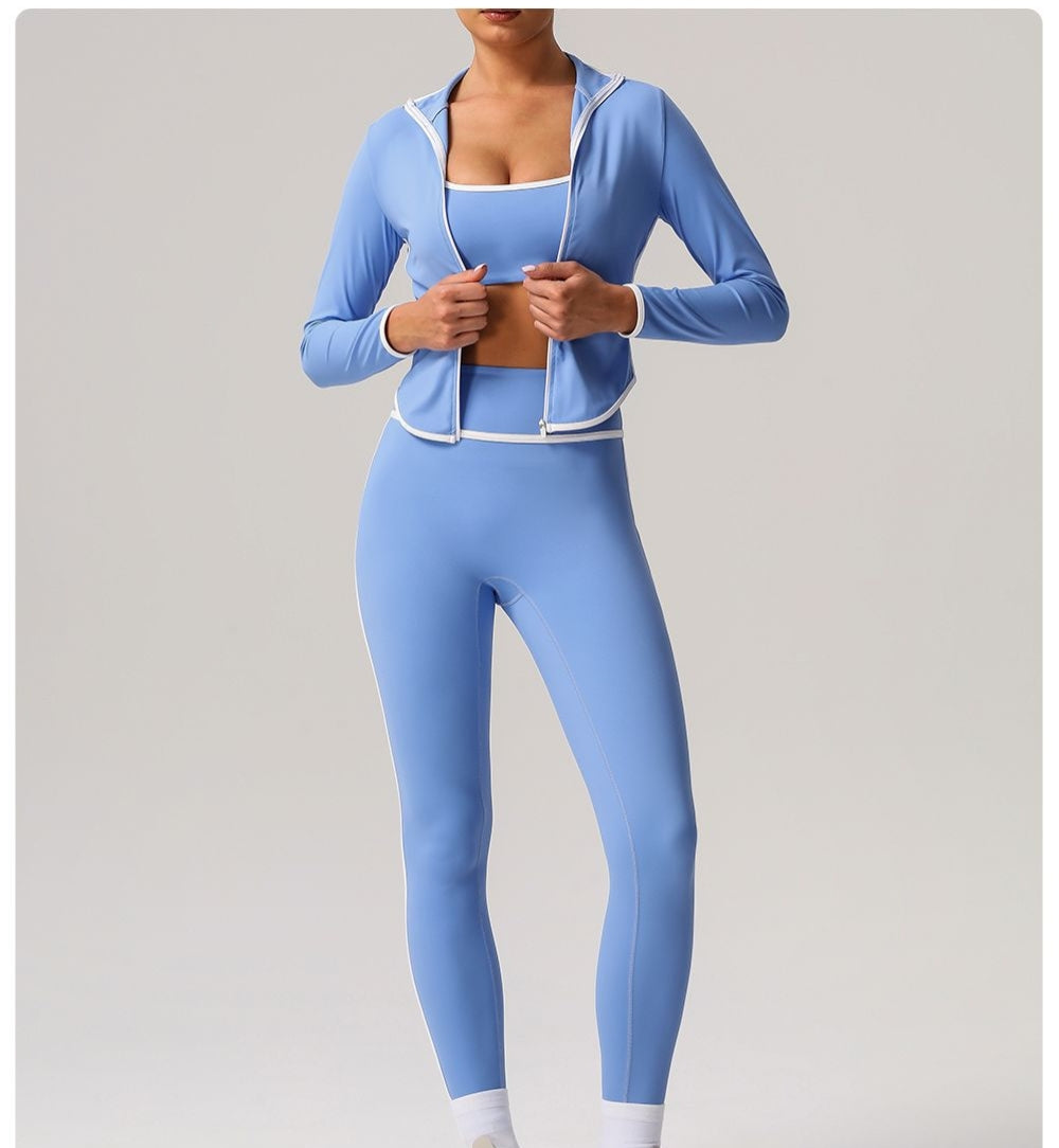 677# A Women Yoga Jackets Pants Set