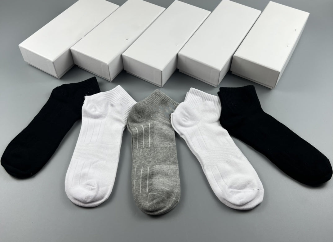 L3508#  Unisex Cotton Socks 5Pairs/Set