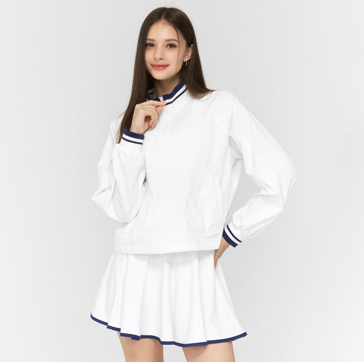 635# A Women Yoga Jackets Skirts Set