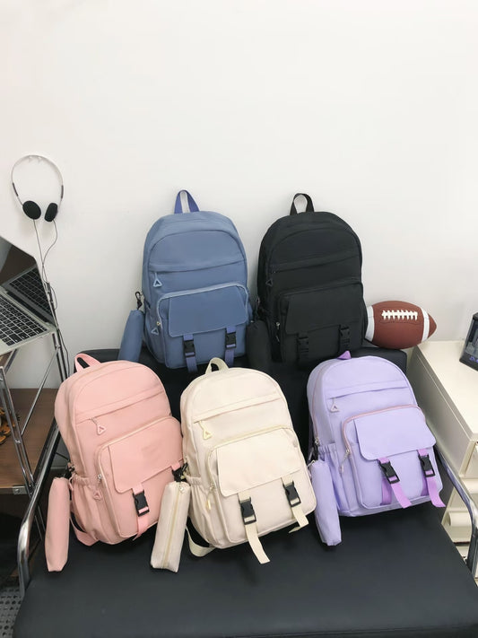 E2986# Unisex Nylon Backpack