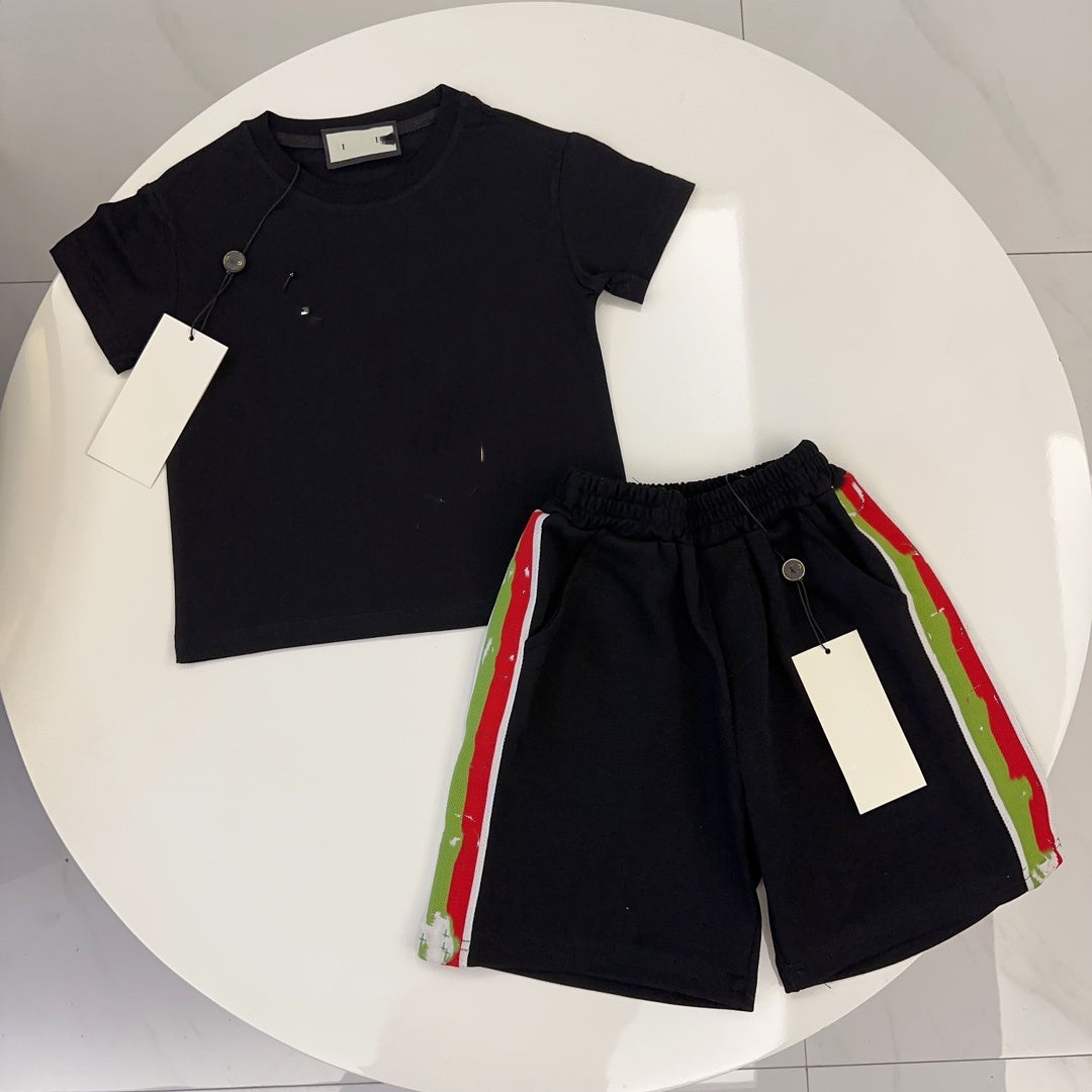E1396#  Kid Shirt And Shorts Set