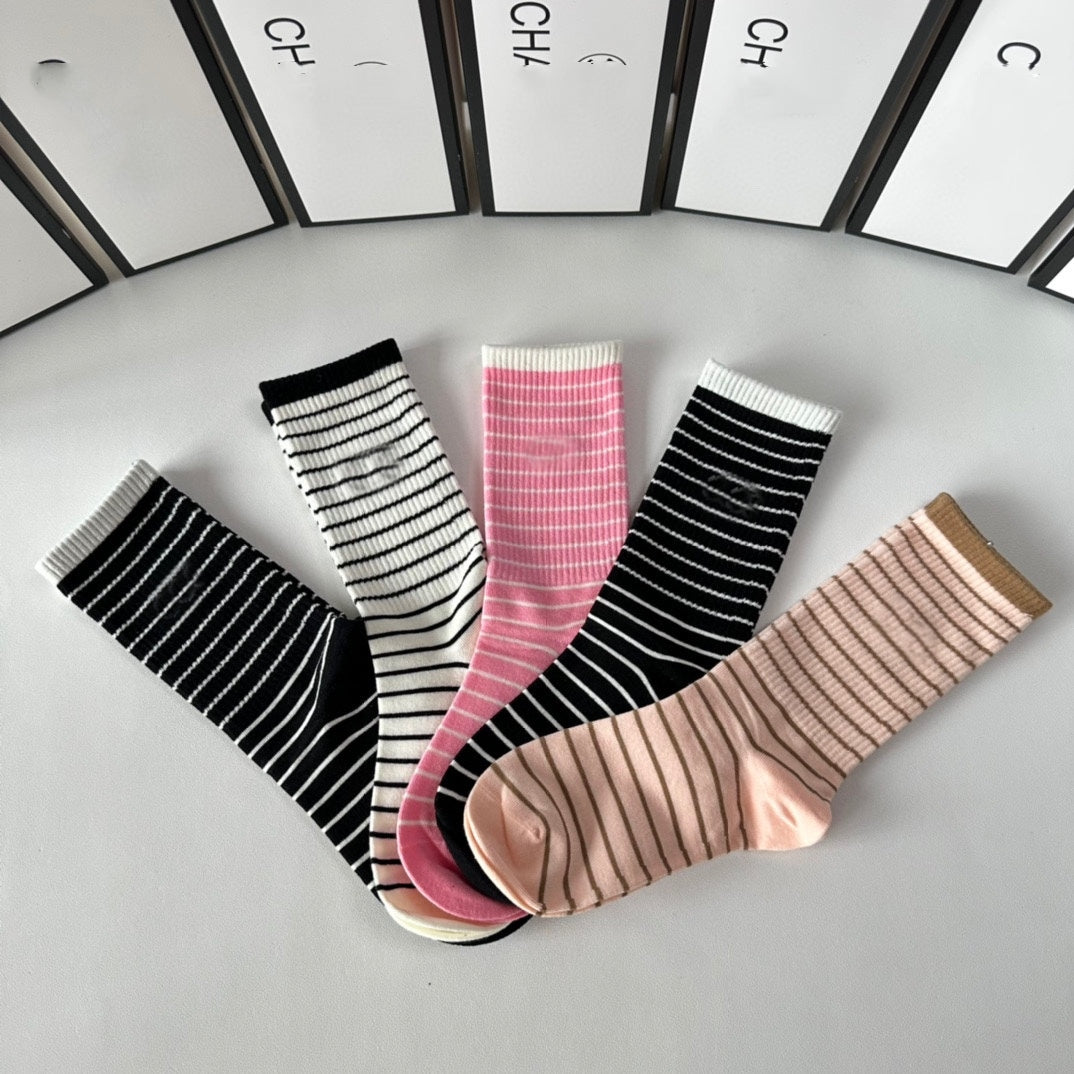 E3442# Unisex Socks 5Pairs/Set